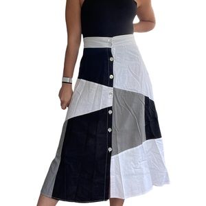 For Cynthia Linen Midi skirt